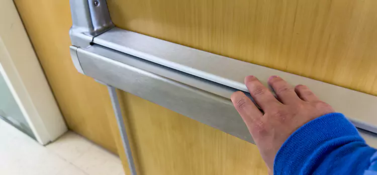 Installing a Push Bar on a Door East Cleveland
